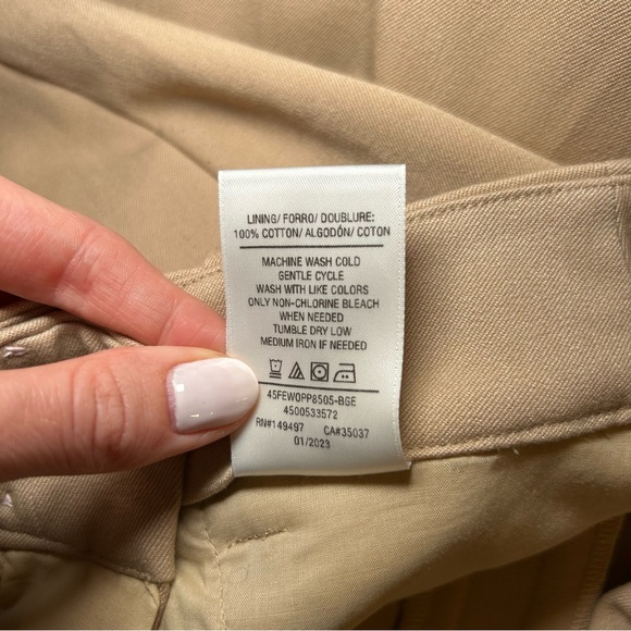 Favorite Daughter The Favorite Pant Shortie Beige Size 6 - Picture 11 of 15